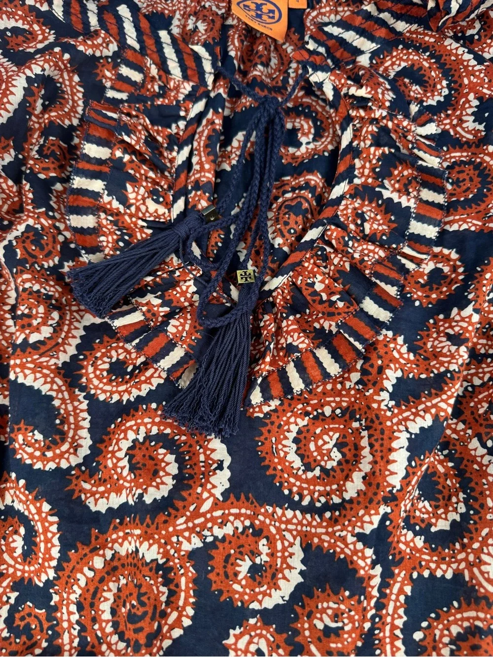 Tory Burch Gwenna Cotton Tunic 🧡